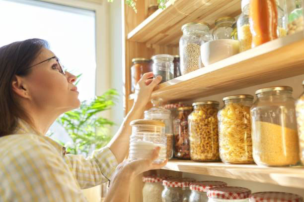 Walk-in pantry enhances organization